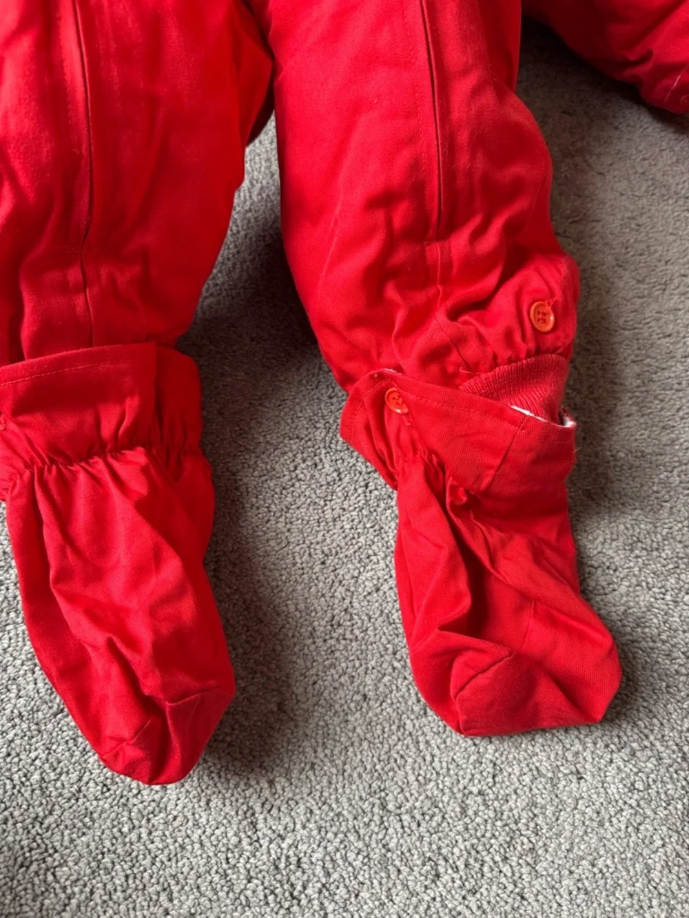 Heart Warmers Red Baby Winter Snowsuit Hooded 3 Piece Jumpsuit 6–24 Months